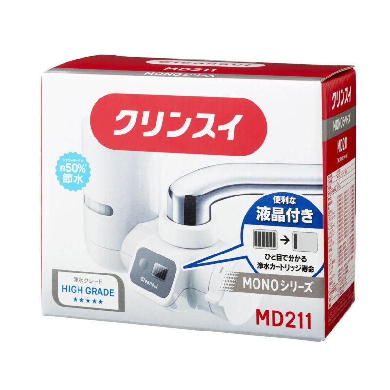 クリンスイ 蛇口直結型浄水器 MD211-WT | 三菱ケミカル 蛇口直結型 浄水器 液晶メーター 見やすい表示 水道水 台所 キッチン MD211WT||| | クリンスイ | 07