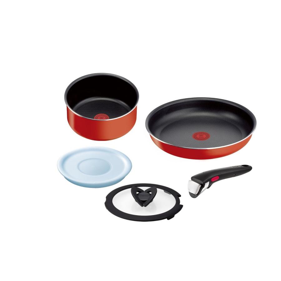 T-fal（ティファール） インジニオ・ネオ パプリカレッド セット5
