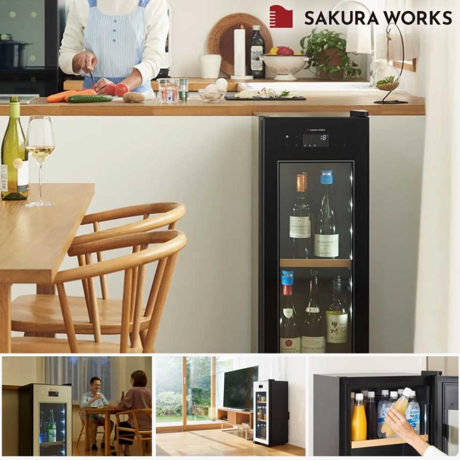 ZERO CHILLED さくら製作所 OSK9 ワインセラー ワイン9本 右開き 扉1枚