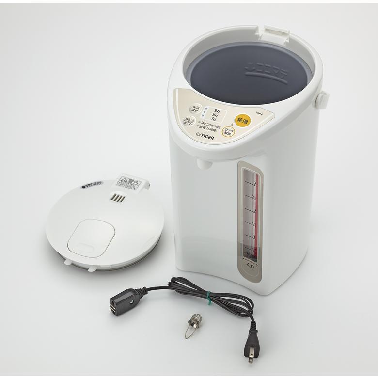 タイガー魔法瓶 マイコン電動ポット ホワイト 容量 2.2L 熱湯 湯沸かし