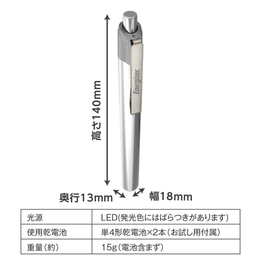 エナジャイザー メタルペンライト 明るさ35lm PLM22 LEDライト 小型