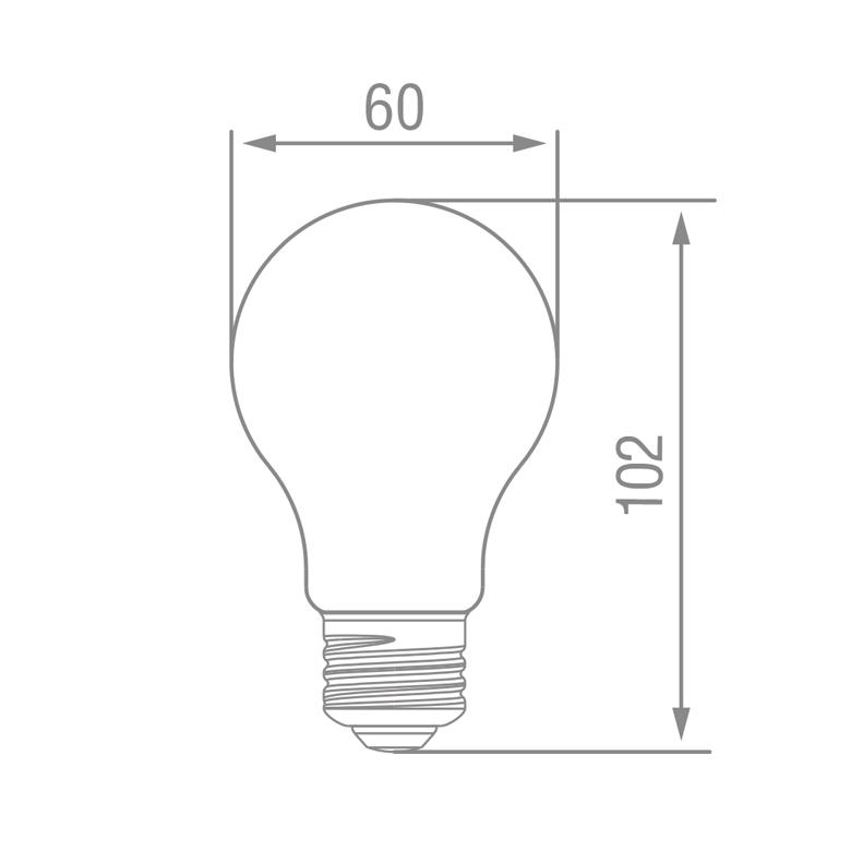 スワン電器 SWAN LED フィラメント電球 60W相当 E26 調光対応 2400K