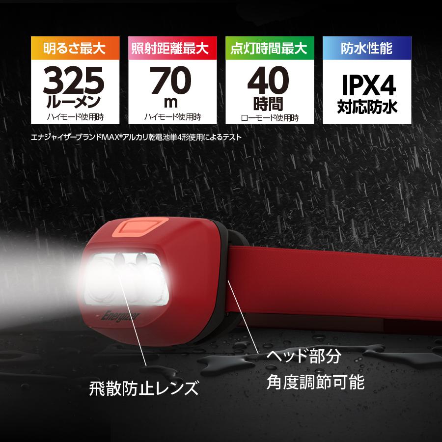 Energizer（エナジャイザー） ヘッドライト 野外 キャンプ 夜釣り 釣り