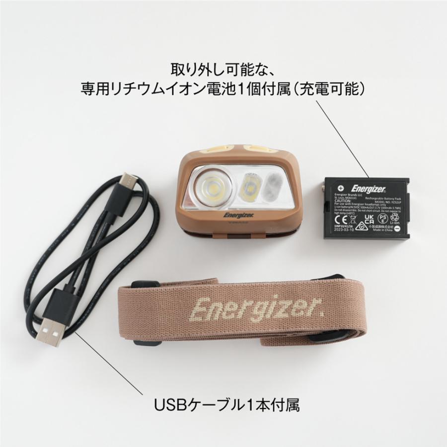 Energizer（エナジャイザー） ヘッドライト 充電式 野外 キャンプ 夜