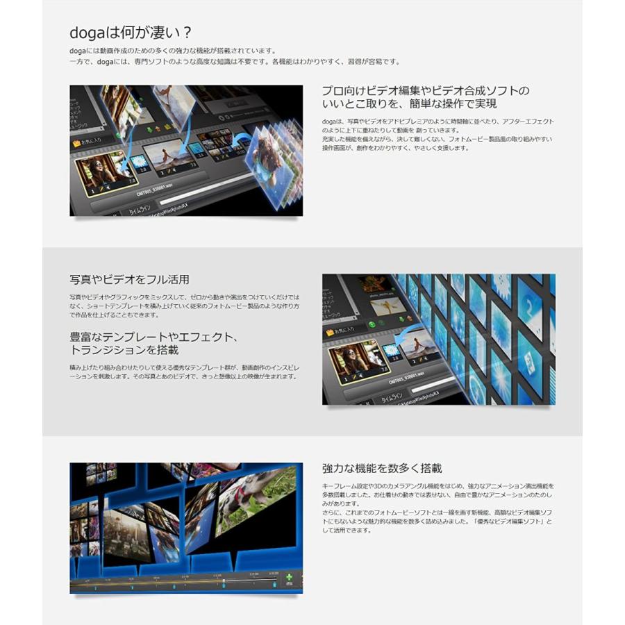 Doga ドーガ 動画作成ソフト ビデオ編集 フォトムービー作成 アニメーション作成 Dvd作成 ボックス版 Win対応 Coconina Shop 通販 Yahoo ショッピング