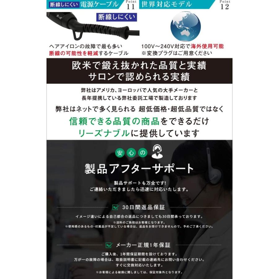 Salonmoon ストレート ヘアアイロン ダブルイオン 24mm 15mm Newモデル 新搭載 ミラー ス 67 以上節約 チタニウムプレート イオン