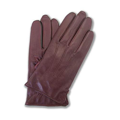 正規激安 クロダ 日本製 メンズ レザーグローブ タッチパネル サイズ展開 カシミヤ100 セール クリスマス プレゼント 通勤通学 ワイン 最高の Lewisfamilyinsurance Com