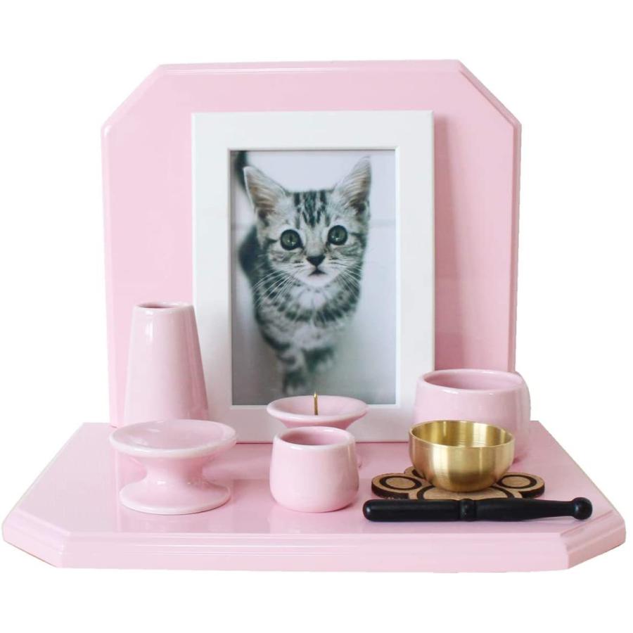 国内最安値 ペット仏壇 仏具セット ラストステージ ピンク 木製 鏡面塗装仕上げ 仏具5点 肉球 コルクマット おりんセット かわいい ペットロス ミニ 55 以上節約 Www Sei Ba Gov Br