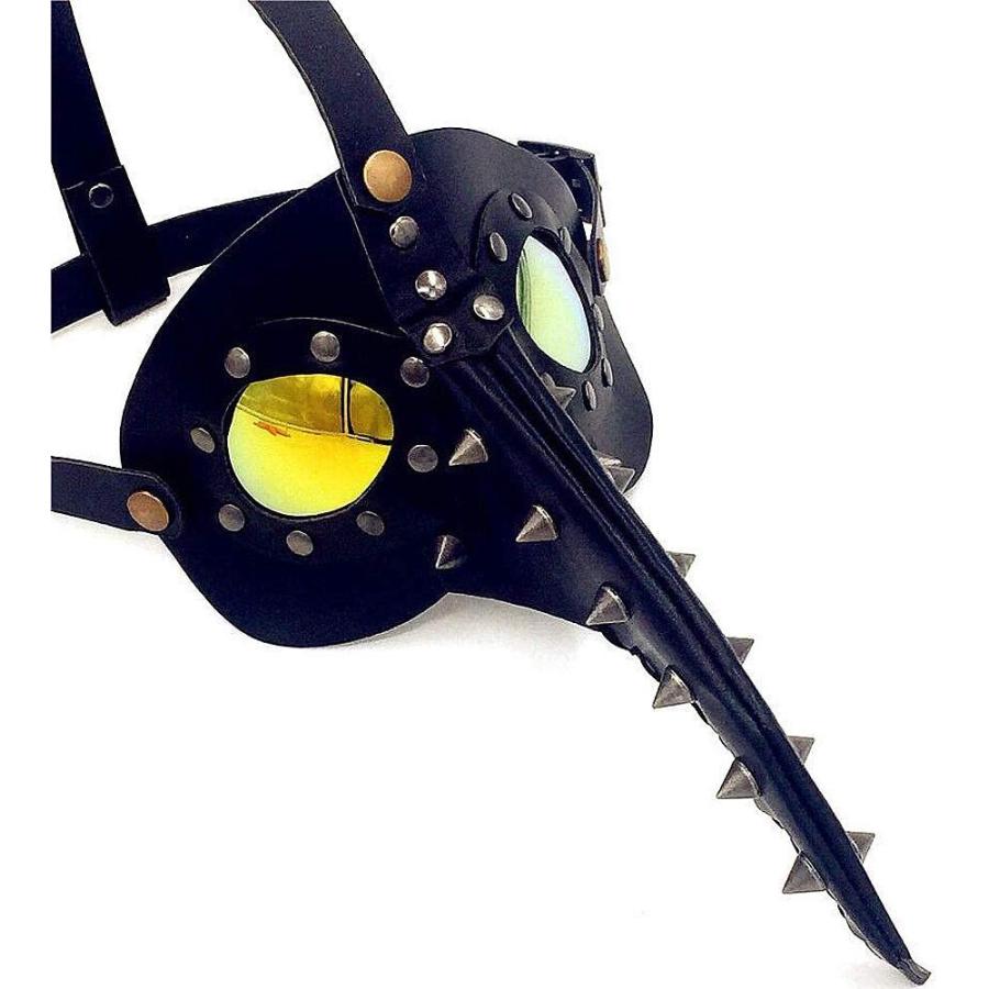 ハロウィン パーティー用 ペストマスク リベット装飾 業務用ハイグレード 鳥人間 中世の防毒マスク 死神 悪魔 カラスお面 烏 鴉 鳥のお面 Coconina Shop 通販 Yahoo ショッピング