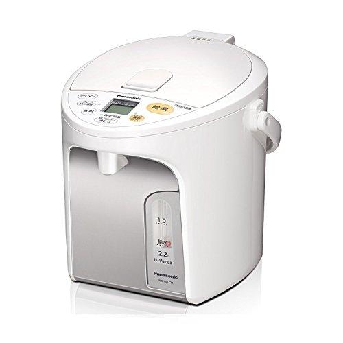パナソニック 電気ポット 2.2L 真空断熱 省エネ保温 お好み温度調節 給湯量(2段階 コーヒー用) コードレス給湯 ホワイト NC-HU