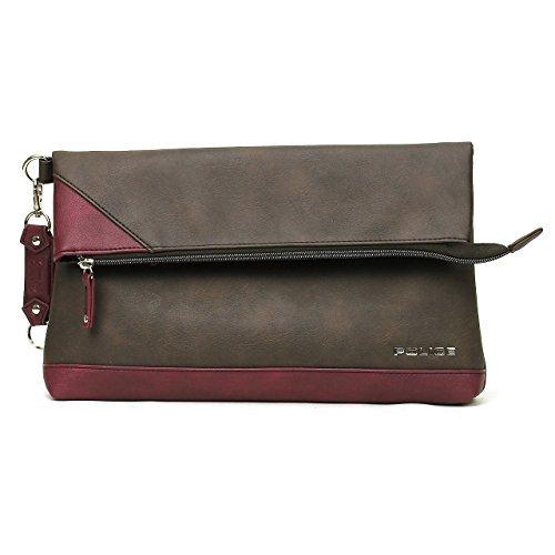 本物格安 Police ポリス クラッチバッグ ショルダーバッグ 2way アルバーノ Pa 603 ダークブラウン ワイン 純正特売 Superavila Com