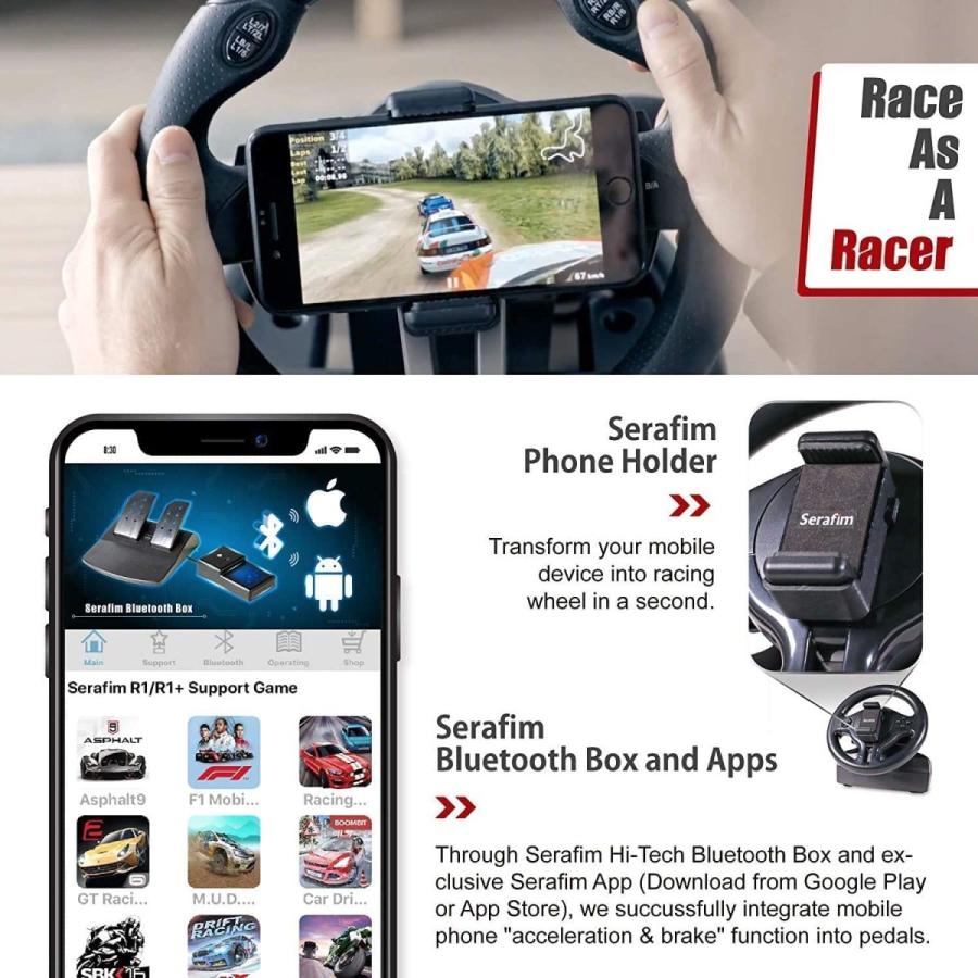 代引き手数料無料 スマホ Ios Android Ps4 Ps3 Switch ゲーム機 Pc パソコン向けハンドルコントローラー Serafim R1 値引 Www Technet 21 Org