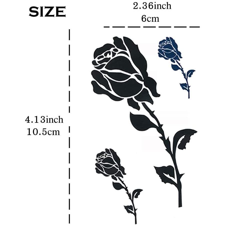 Yesallwas タトゥーシール 薔薇 黒 花 バラ 入れ墨シール リアル 防水 長持ち 和彫り 刺青シール ボディーシール 子供 メンズ Coconina Shop 通販 Yahoo ショッピング