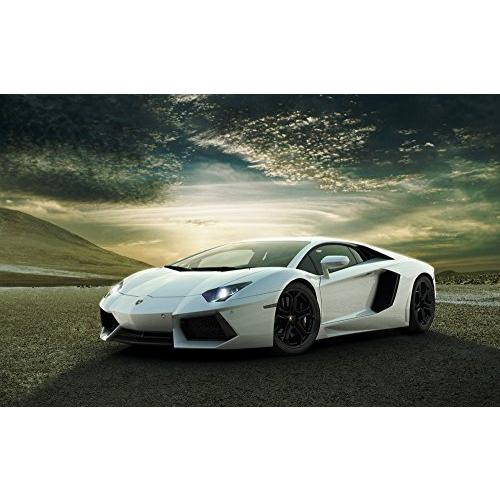 絵画風 壁紙ポスター はがせるシール式 ランボルギーニ アヴェンタドール 白 スーパーカー キャラクロ Lavd 004w2 ワイド版 Coconina Shop 通販 Yahoo ショッピング