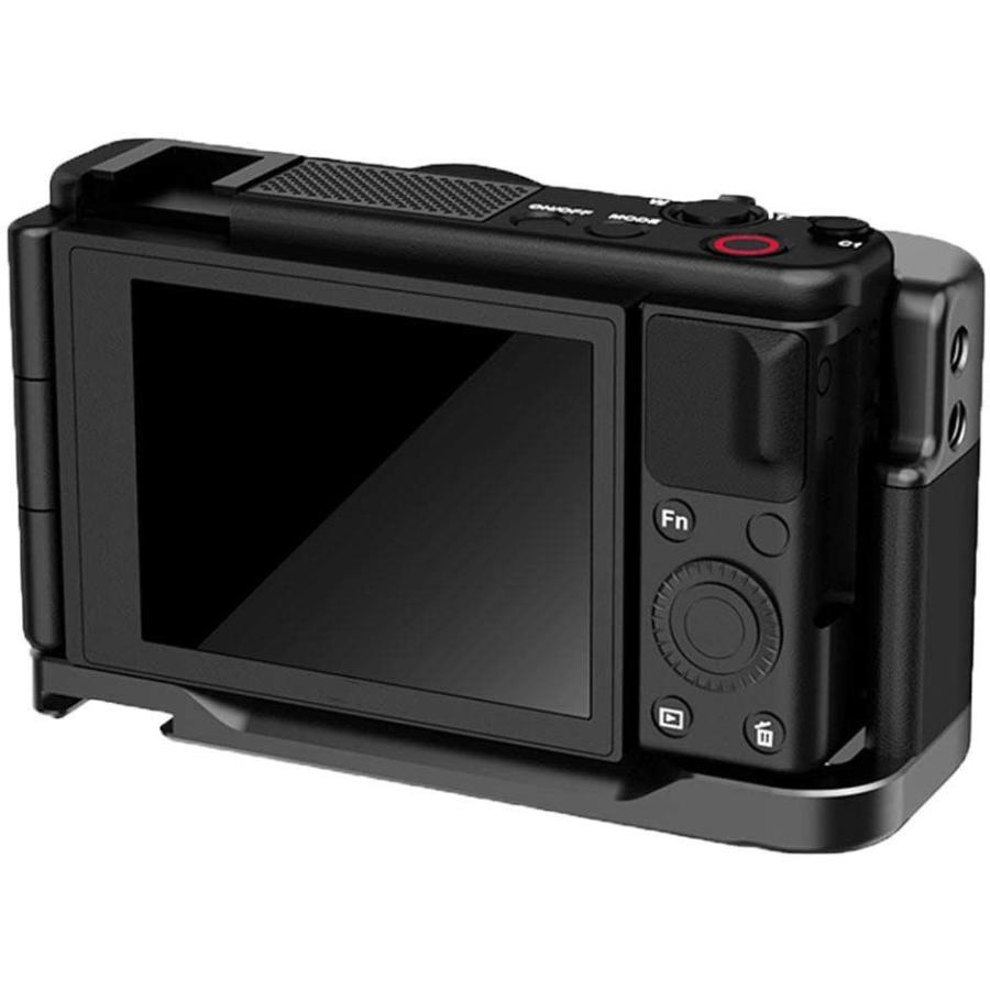 Xberstar Sony Zv1に適用 L型ハンドル L型プレート ケージ ハンドグリップ 1 4インチネジ穴 コールドシューマウント 電池交換が便利 アクセサリー 春の新作