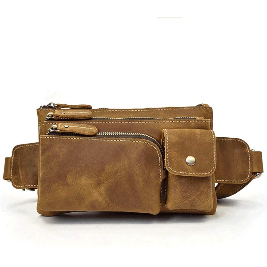 ウエストバッグ 本革 メンズ ボディバッグ レザー 手作り 3way 厚みレザー 軽量 ショルダーバッグ ウエストポーチ 軽便 手帳 長財布 Coconina Shop 通販 Yahoo ショッピング