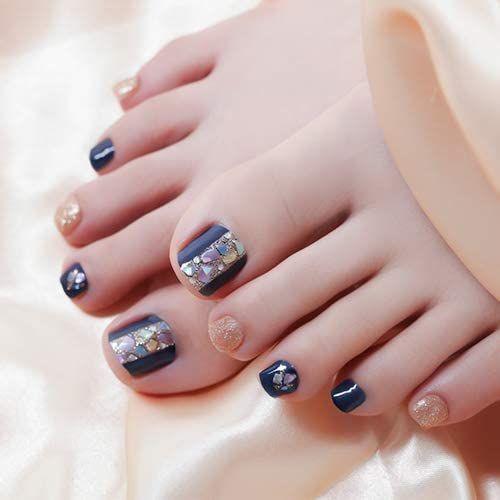 Gelato Factory ジェラートファクトリーフットネイルシール 星屑ネイビーシェル貼るだけマニキュア ジェルネイル ネイルチップ ネ Coconina Shop 通販 Yahoo ショッピング