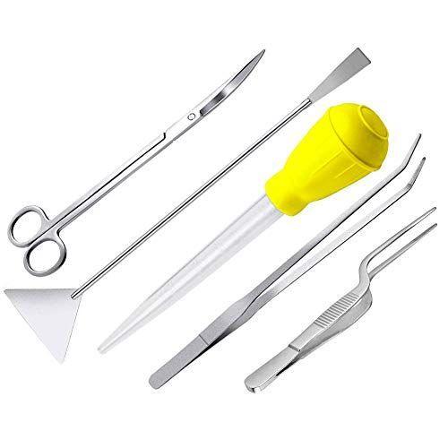 水草トリミング 水槽 ピンセット 熱帯魚水草セット アクアリウム ピンセット ハサミセット ピンセット フラッター クリーナースポイト30m