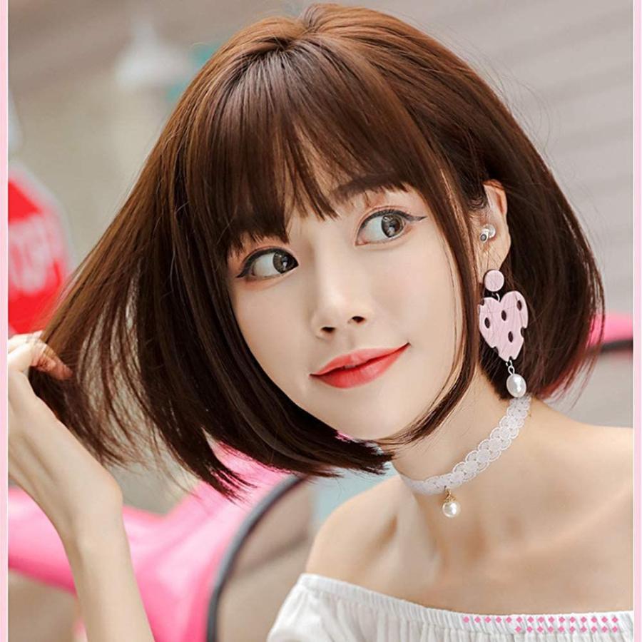 ウィッグショート Moho 可愛い フルウィッグ シースルーバング ボブ内巻き 女性 かつら 軽い 自然 ショートヘア 小顔抜群 ネット付き Coconina Shop 通販 Yahoo ショッピング