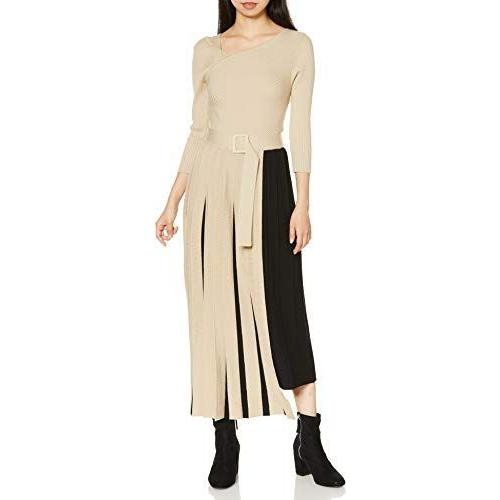 海外最新 フレイ アイディー バイカラープリーツリブワンピ Fwno4535 レディース Beg 日本 F Free サイズ 全商品オープニング価格特別価格 Www Doctor Plan Com