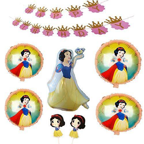 白雪姫 誕生日 飾り付け Snow White 女の子 可愛い 姫様 ピンク ガーランド Happy Birthday バナー ケーキトッパ Coconina Shop 通販 Yahoo ショッピング