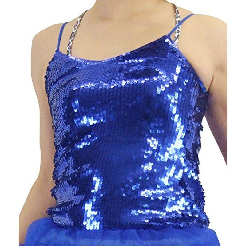 Dfギャラリー キャミソール ステージ衣装 ダンスウェア スパンコール 両面 フリー Iba9535 ロイヤルブルー Coconina Shop 通販 Yahoo ショッピング