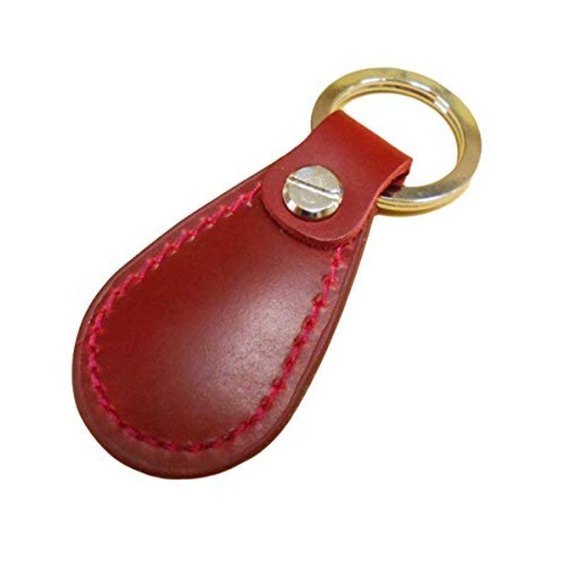 人気ブランド新作豊富 革 キーリング レザー ティアドロップ ドロップ型 ミニ キーホルダー 本革 シンプル