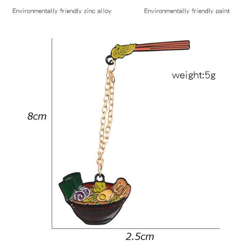 ピンバッジ ピンブローチ メンズ レディース アクセサリー ラペルピン エナメルコート ヴァン・ゴッホと耳 ラーメン モチーフ イラスト風 バッジ |  | 08
