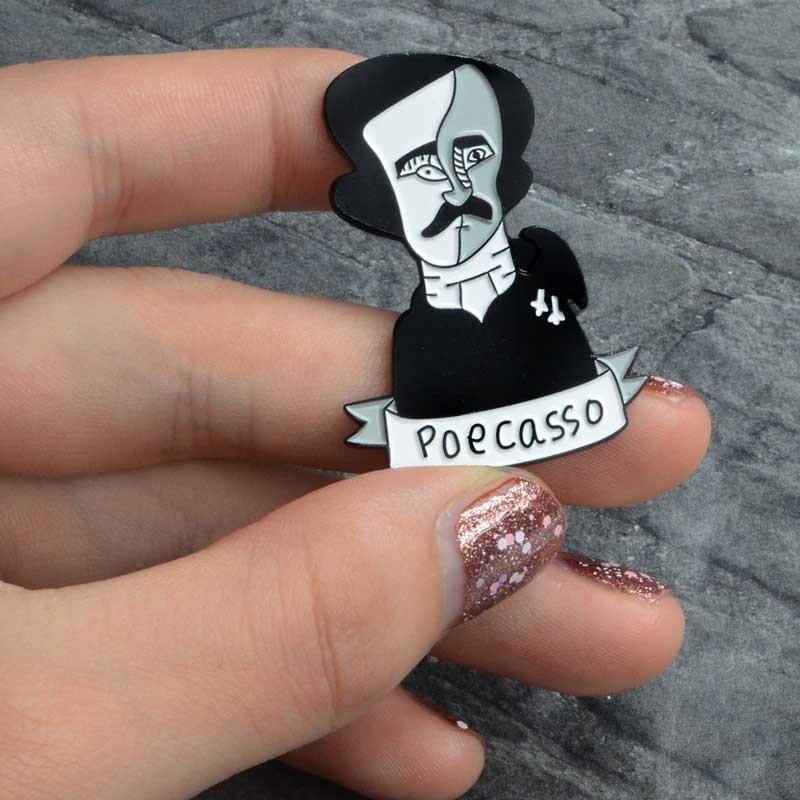 ピンバッジ ピンブローチ メンズ レディース ラペルピン アクセサリー 美術 絵画 モチーフ バッジ ８種 |  | 15