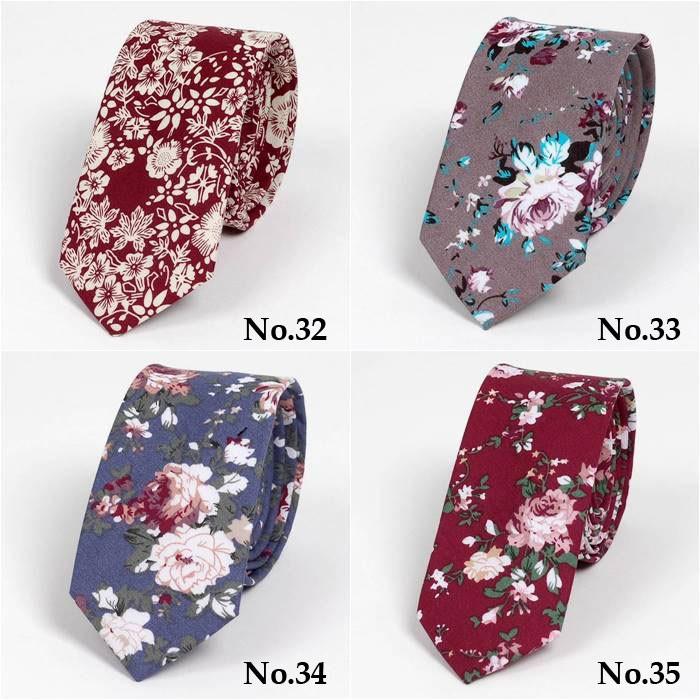 ナロータイ 花柄 ネクタイ スリム メンズ レディース スキニー フローラル コットンタイ 綿素材 マットな質感 15種 花見 バラ ローズ 大剣幅6cm |  | 27