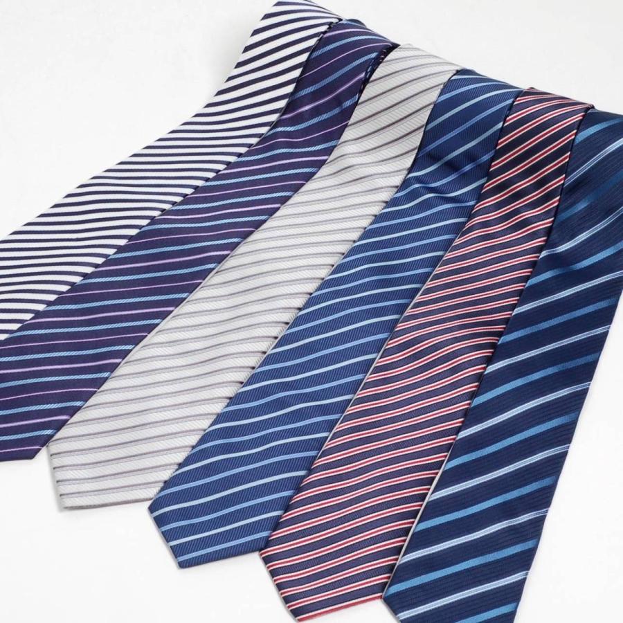 ネクタイ メンズ ストライプ レジメンタル おしゃれ ビジネスネクタイ クラシックデザイン ネイビー系 ホワイト系 大剣幅8cm |  | 10