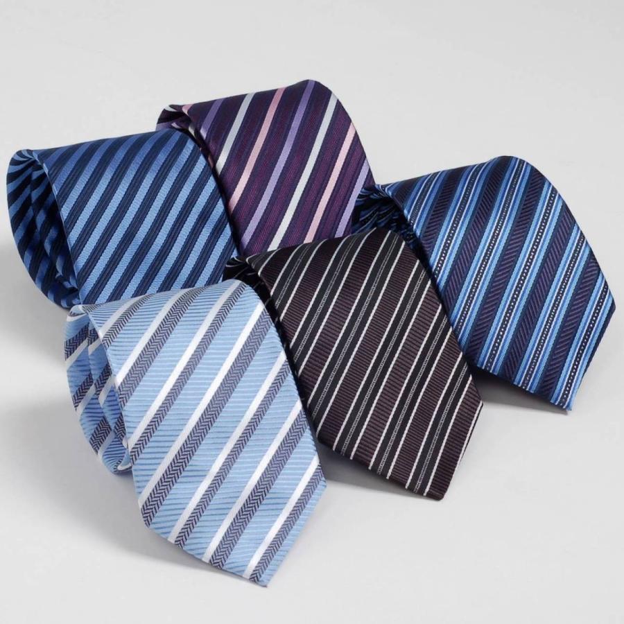 ネクタイ ストライプ レジメンタル おしゃれ メンズ ビジネスネクタイ クラシック ブルー系 ブラック系 パープル系 大剣幅8cm |  | 08