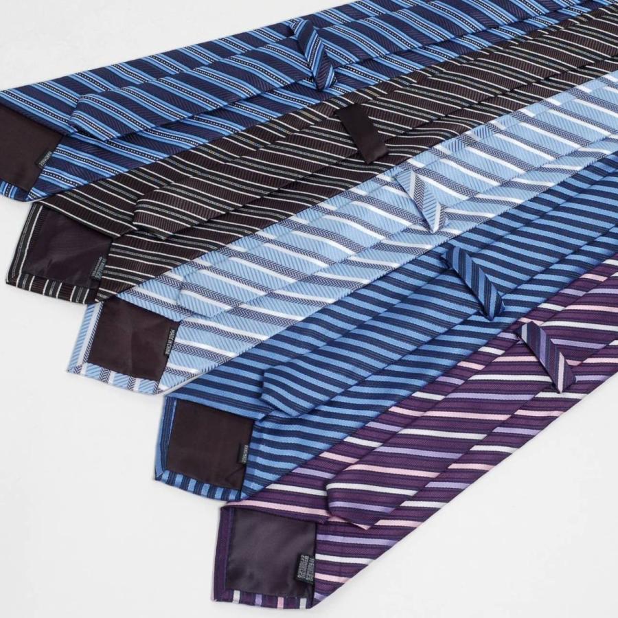 ネクタイ ストライプ レジメンタル おしゃれ メンズ ビジネスネクタイ クラシック ブルー系 ブラック系 パープル系 大剣幅8cm |  | 11