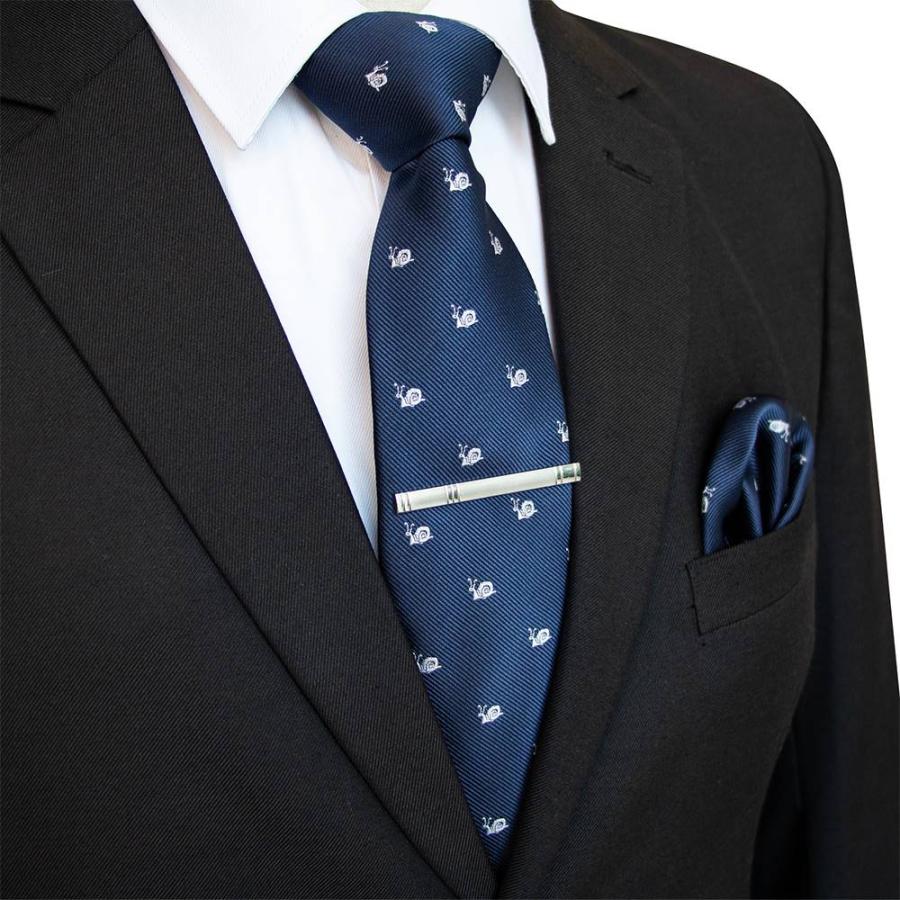 ネクタイ ポケットチーフ ネクタイピン 3点セット メンズ シルク タイ