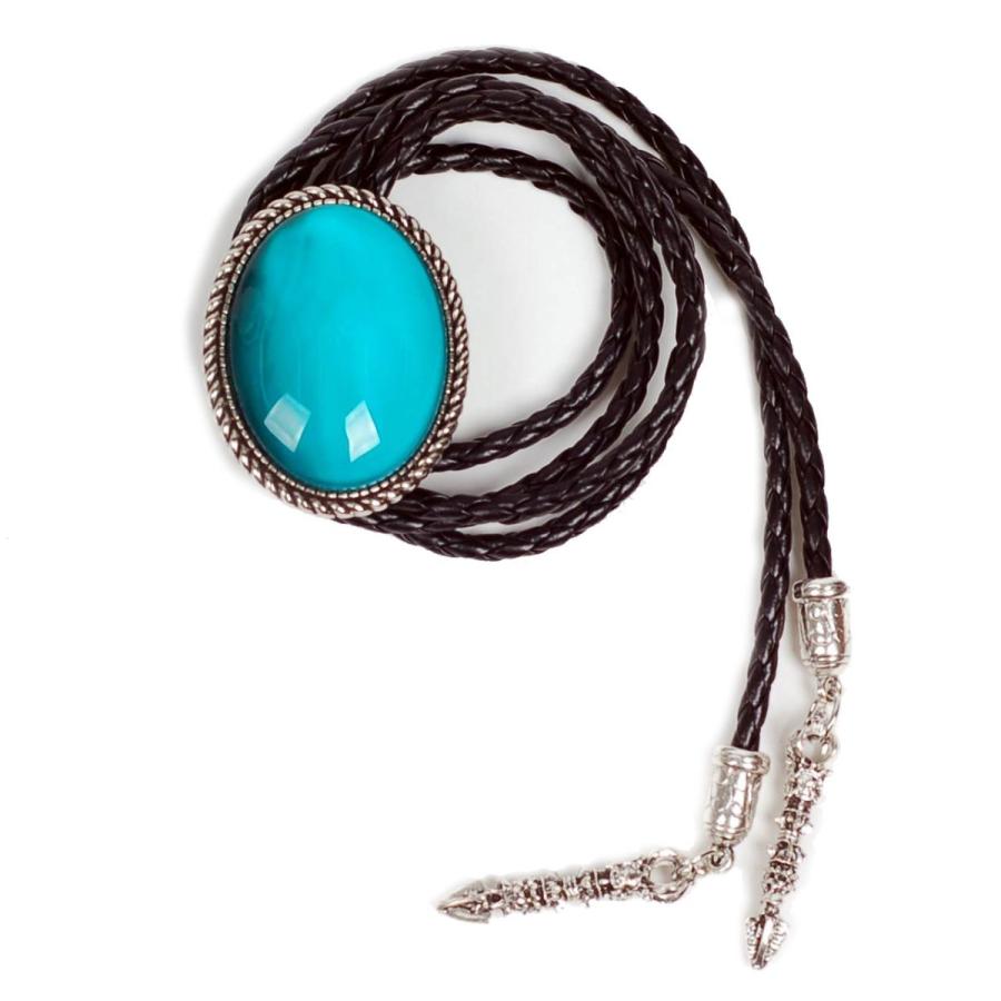 アンティーク　ループタイ 木犀花のループタイ ネックレス・ラリエット風（金木犀×草色