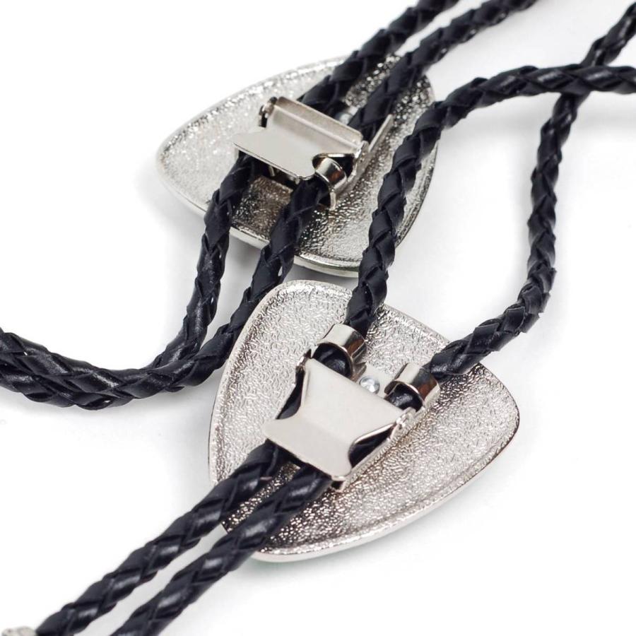 ループタイ オニキス ビッグ ストーン ボロタイ トライアングル 逆三角 ペンダント 紳士用 ジュエリー メンズアクセサリー 革紐付き ロープタイ ロック付き |  | 08