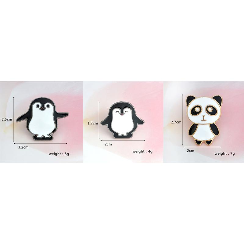 ピンバッジ ペングイン パンダ- 動物モチーフ ピンブローチ メンズ レディース ラペルピン アクセサリー、送料無料 |  | 02