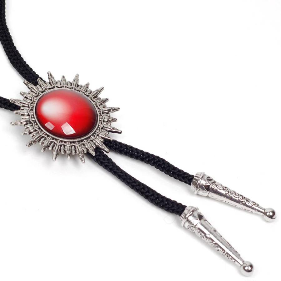 ループタイ ボロタイ 太陽 SUN サークル キュービック ガラス ストーン ペンダント メンズアクセサリー 紳士用 ジュエリー 紐付き ロープタイ ロック付き |  | 16