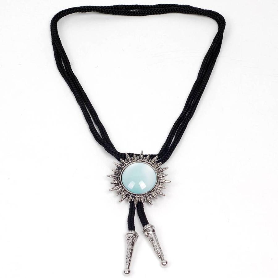 ループタイ ボロタイ 太陽 SUN サークル キュービック ガラス ストーン ペンダント メンズアクセサリー 紳士用 ジュエリー 紐付き ロープタイ ロック付き |  | 17