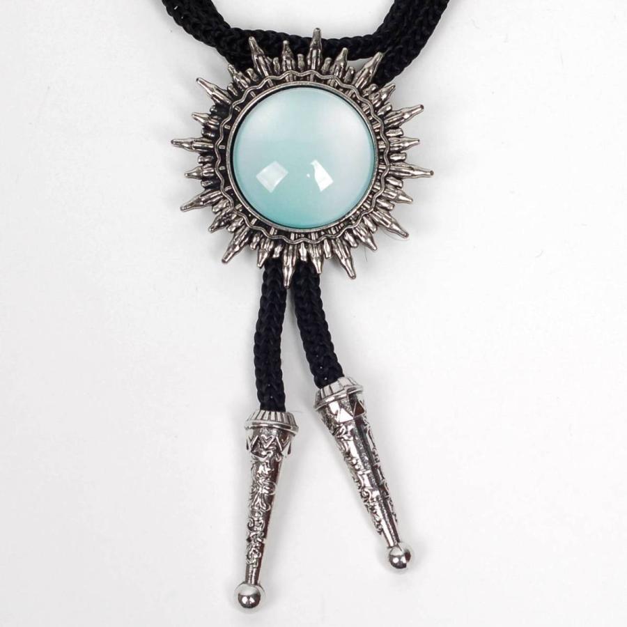 ループタイ ボロタイ 太陽 SUN サークル キュービック ガラス ストーン ペンダント メンズアクセサリー 紳士用 ジュエリー 紐付き ロープタイ ロック付き |  | 18