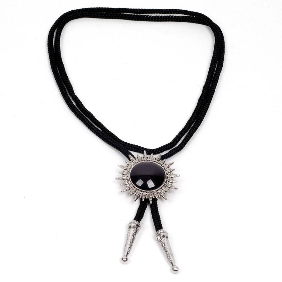 ループタイ ボロタイ 太陽 SUN サークル キュービック ガラス ストーン ペンダント メンズアクセサリー 紳士用 ジュエリー 紐付き ロープタイ ロック付き |  | 11