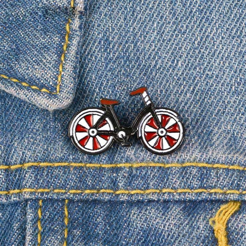 ピンバッジ ブローチ ワイン 瓶とグラスセット 自転車 メンズ レディース ラペルピン バッジ アクセサリー、送料込み、送料無料 |  | 02