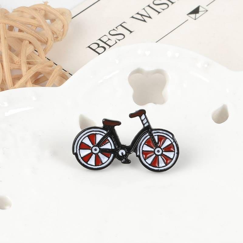 ピンバッジ ブローチ ワイン 瓶とグラスセット 自転車 メンズ レディース ラペルピン バッジ アクセサリー、送料込み、送料無料 |  | 05