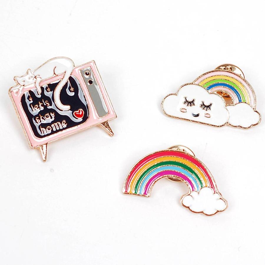 ピンバッジ ブローチ 虹 レインボー 猫 テレビ メンズ レディース ラペルピン バッジ アクセサリー 送料込み 送料無料 08qihe022 ココノコ 通販 Yahoo ショッピング