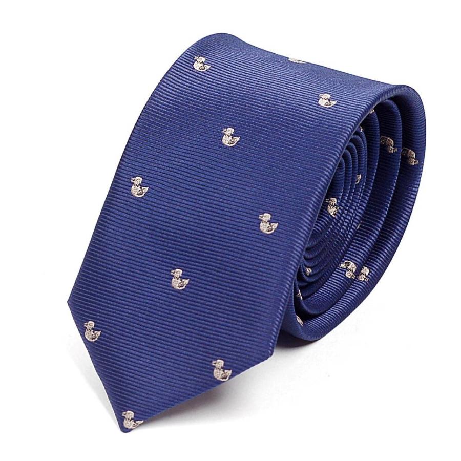 ネクタイ メンズ アヒル ドット柄 パターン ２色 かわいい おしゃれ ビジネス ナロータイ スリム デザイン 大剣幅 6.5cm |  | 07