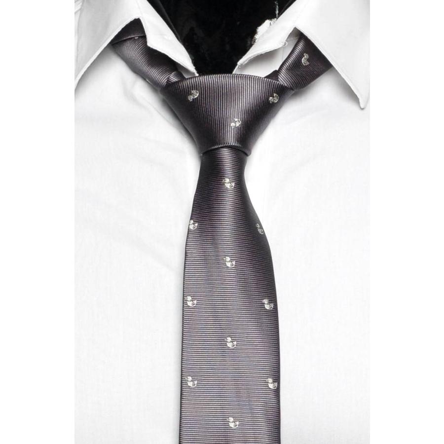 ネクタイ メンズ アヒル ドット柄 パターン ２色 かわいい おしゃれ ビジネス ナロータイ スリム デザイン 大剣幅 6.5cm |  | 10