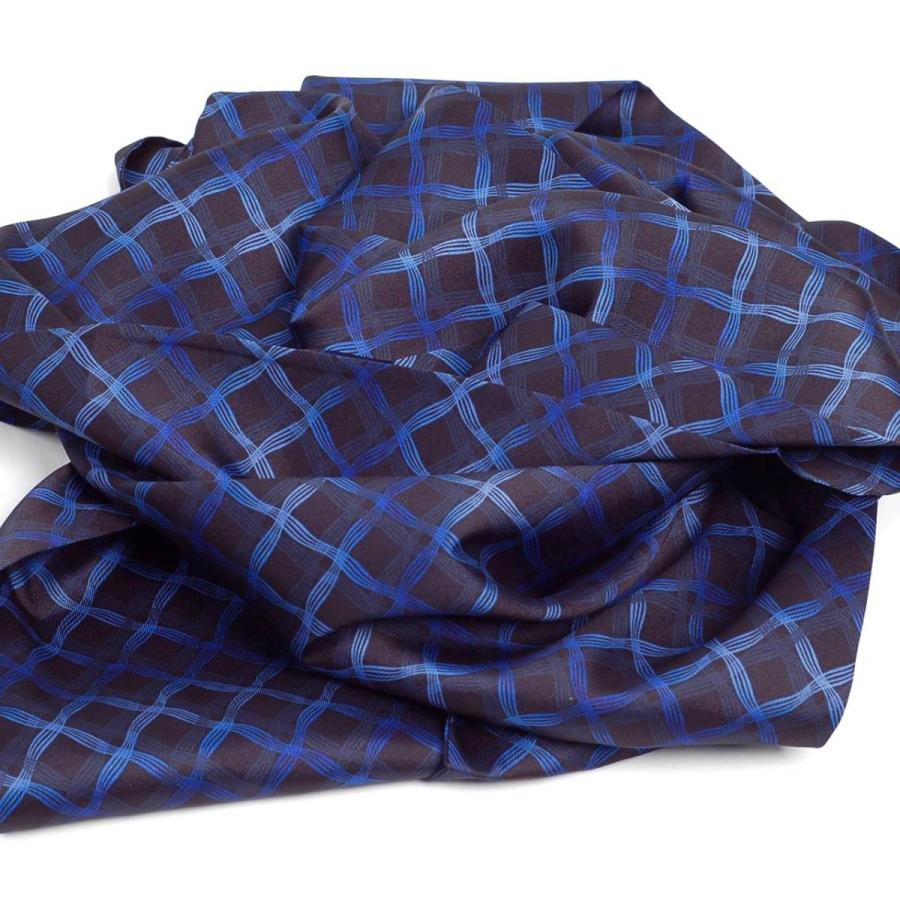 ストール シルクタッチ 細長 マフラー メンズ ネック スカーフ ハウンドトゥース、幾何学模様柄 星模様 ソフト スカーフ 表裏ない　2枚重ね縫い |  | 12