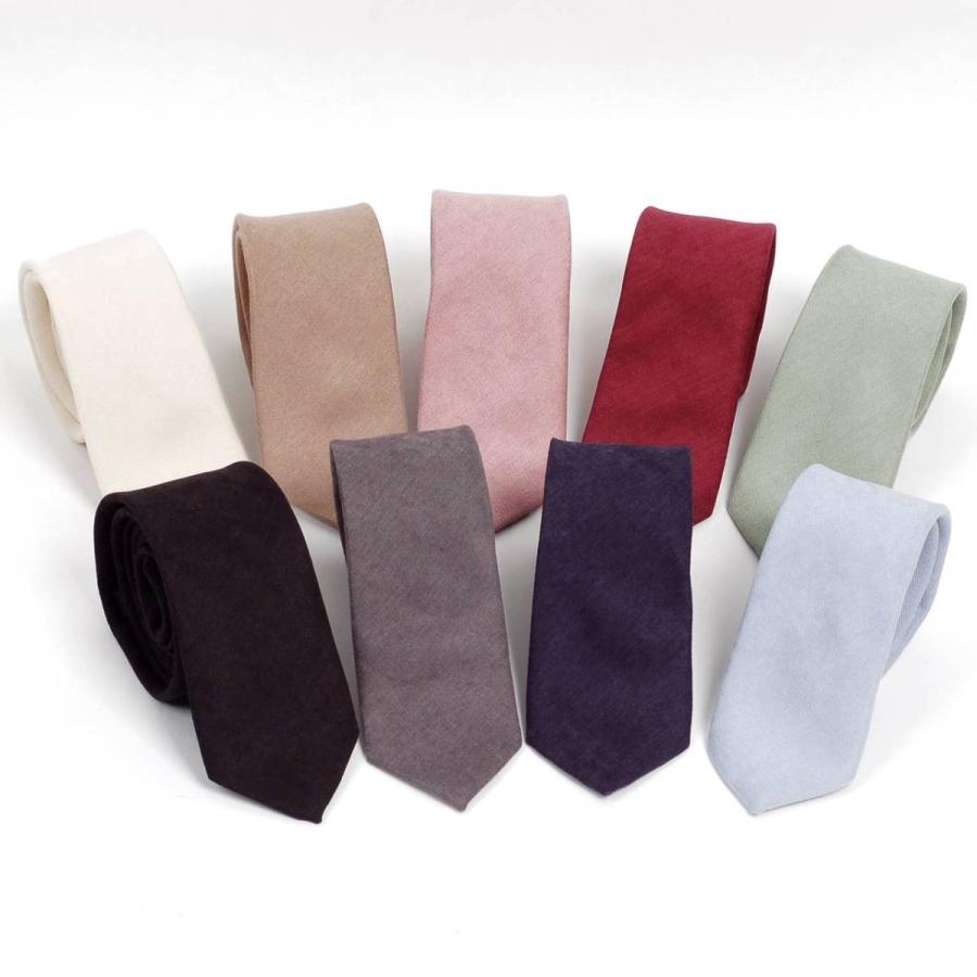 ネクタイ メンズ コットン 無地 ソリッド柄 パステルカラー ９カラー シンプル おしゃれ ビジネス ファッション スリム デザイン 大剣幅 7cm |  | 12