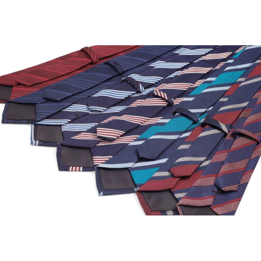 ネクタイ メンズ ニット 編み 生地 レジメンタル ストライプ柄 ７デザイン レアもの おしゃれ ビジネス ファッション 大剣幅 8cm |  | 13