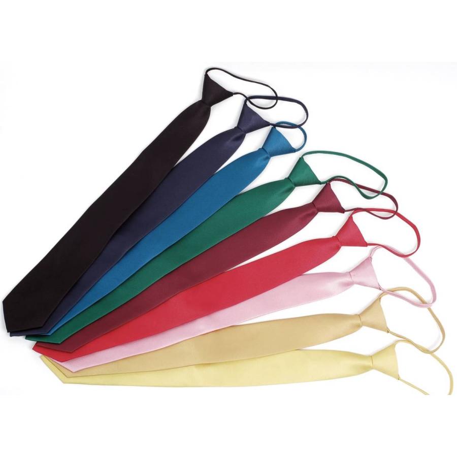 ワンタッチネクタイ シルク 無地ネクタイ ソリッド ビビッド色 大検幅 8cm ループ仕様 ９色 レッド ブラック ネイビー ワイン ブルー グリーン ピンク イエロー |  | 11